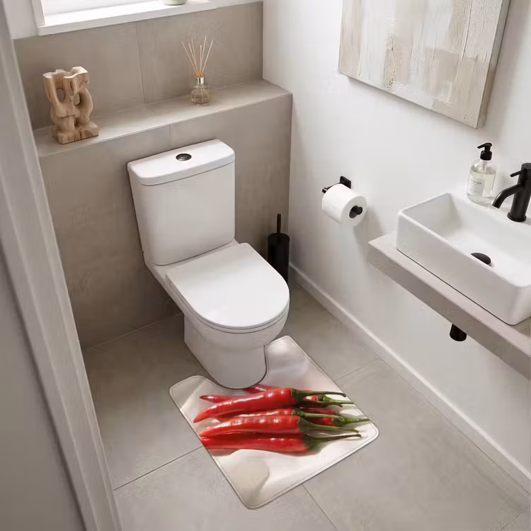 WC Vorleger - Pfeffer – Rot – Essen — 6