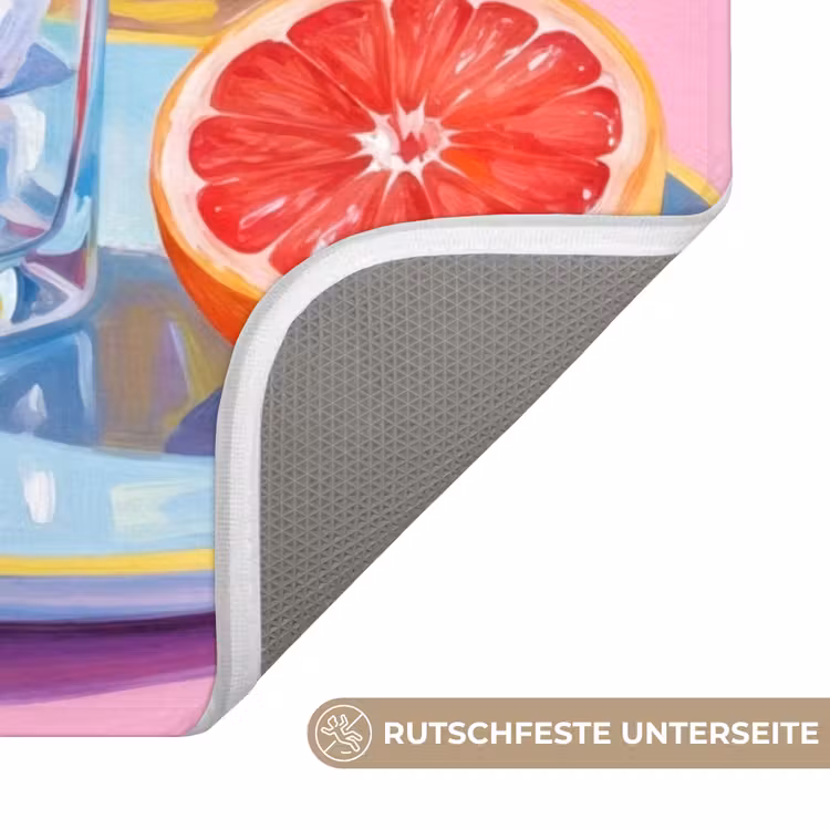 WC Vorleger - Blumen – Rosa – Modern — 3