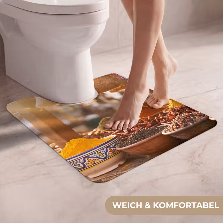 WC Vorleger - Gewürze – Markt – Bunt — 5