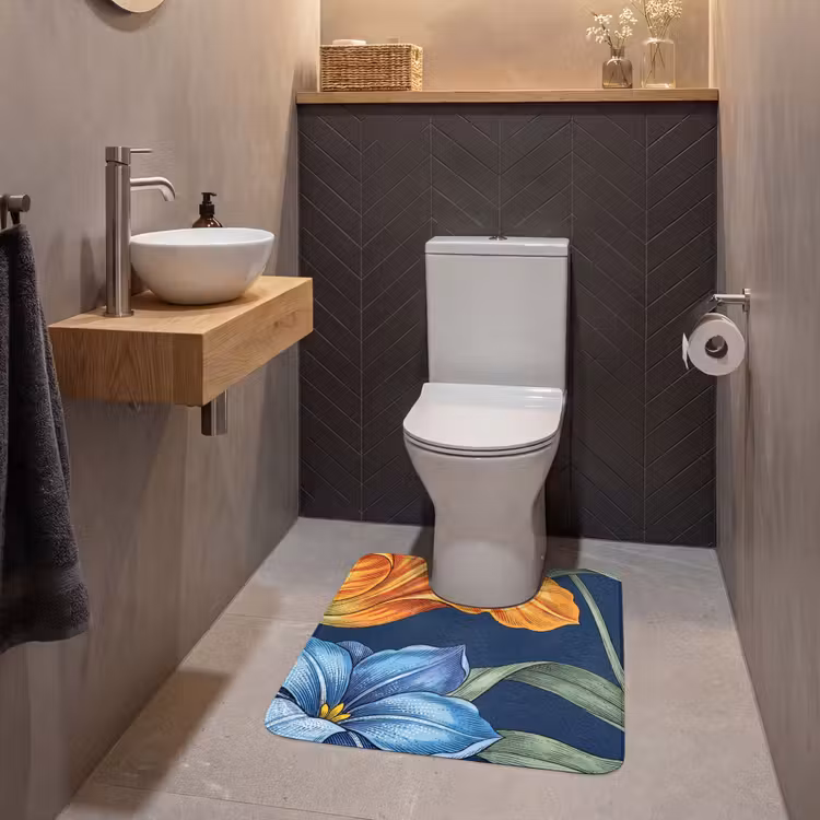 WC Vorleger - Blumen – Botanik – Muster — 2