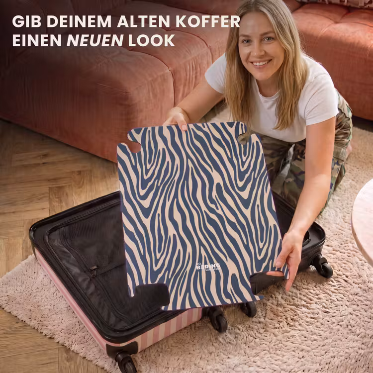 CaseSwap - Zebra - Muster - Blau - Beige — 3