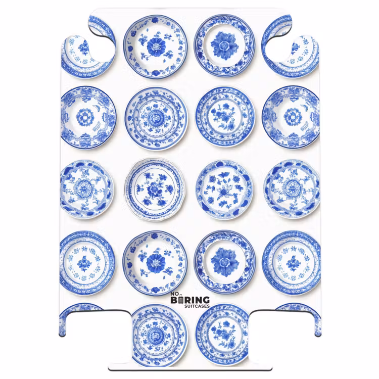 CaseSwap - Teller - Blumen - Muster - Blau — 1