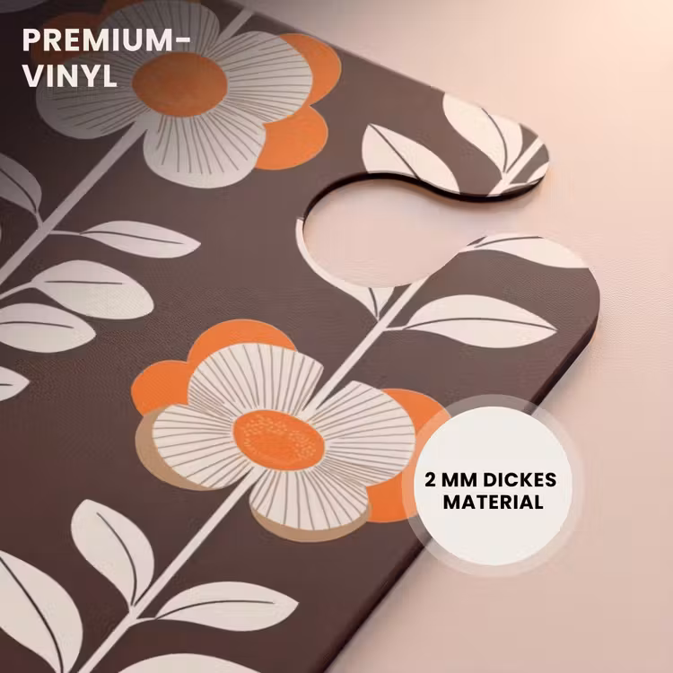 CaseSwap - Blumen - Retro - Braun — 6
