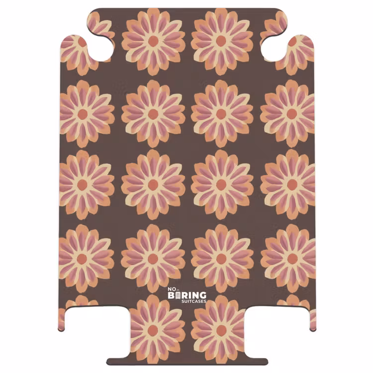 CaseSwap - Blumen – Muster – Braun — 1