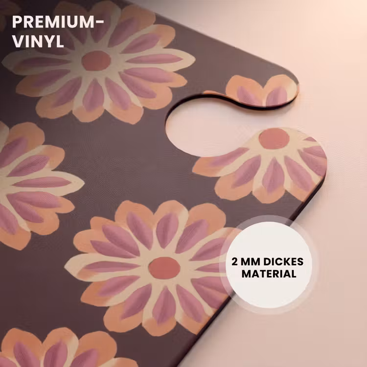 CaseSwap - Blumen – Muster – Braun — 6