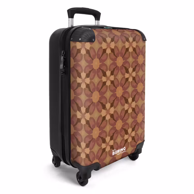CaseSwap - Retro – Blumen – Braun — 2
