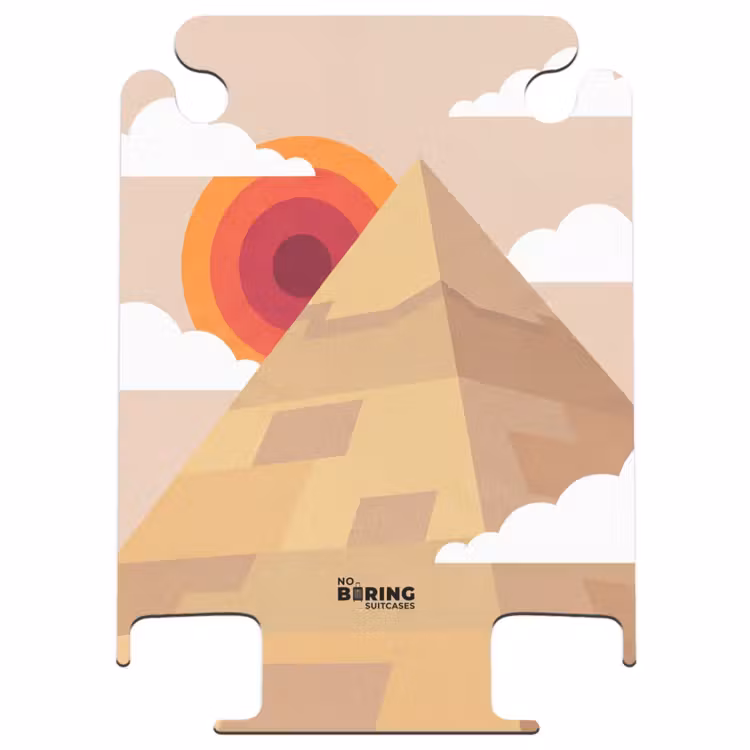 CaseSwap - Pyramide – Sonne – Wüste – Modern – Orange — 1