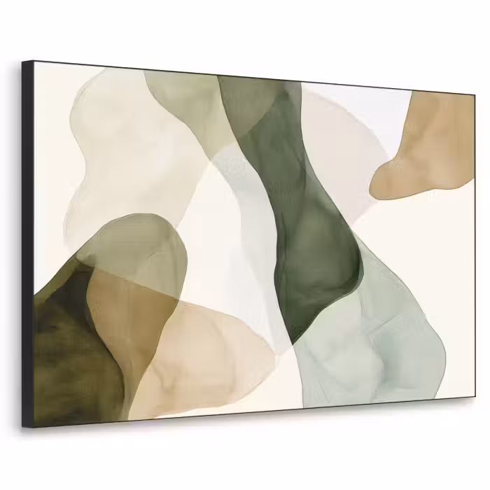 Art Frame - Japandi - Abstrakt - Grün