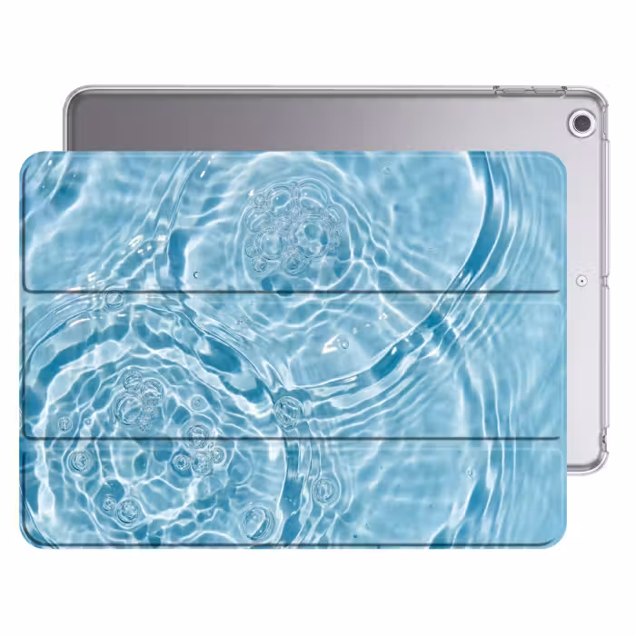 iPad Hülle - Wasser - Blau - Blasen