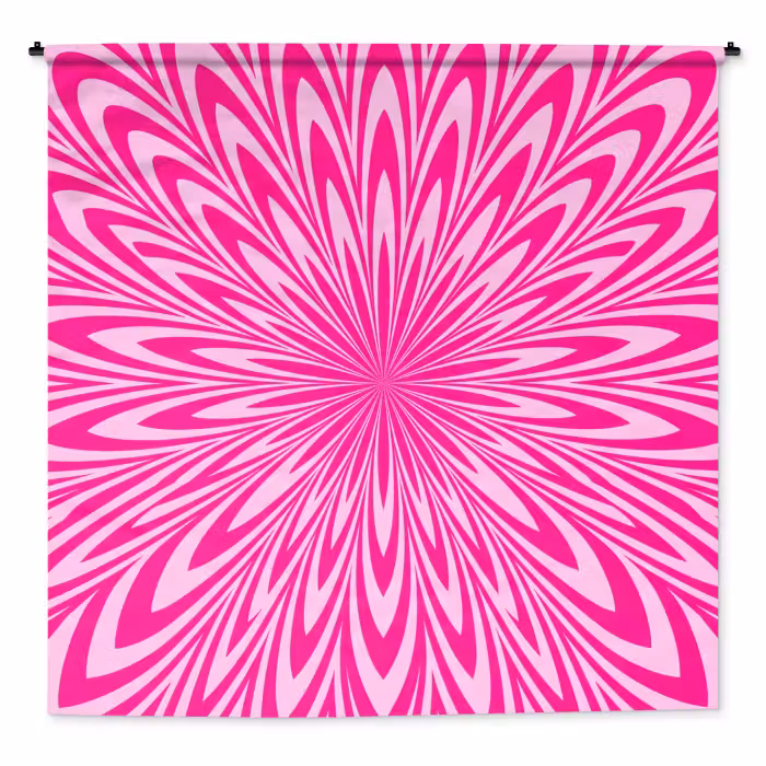 Wandtuch - Muster – Optisch – Rosa