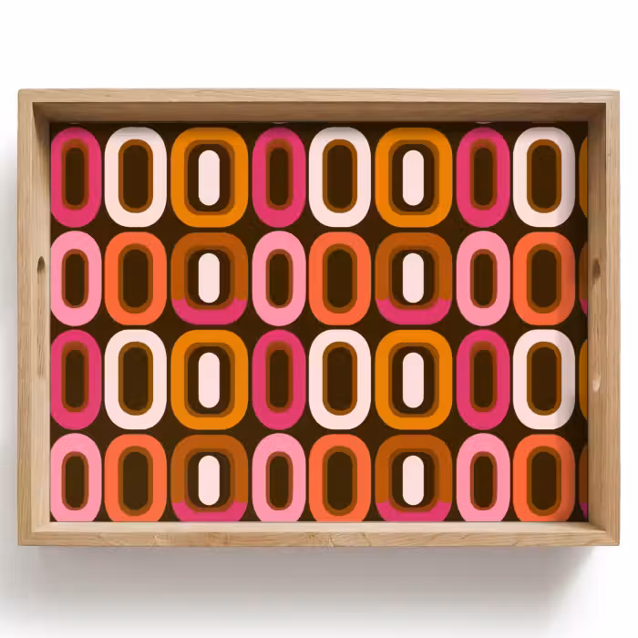 Tablett - Modern - Retro - Farbenfroh