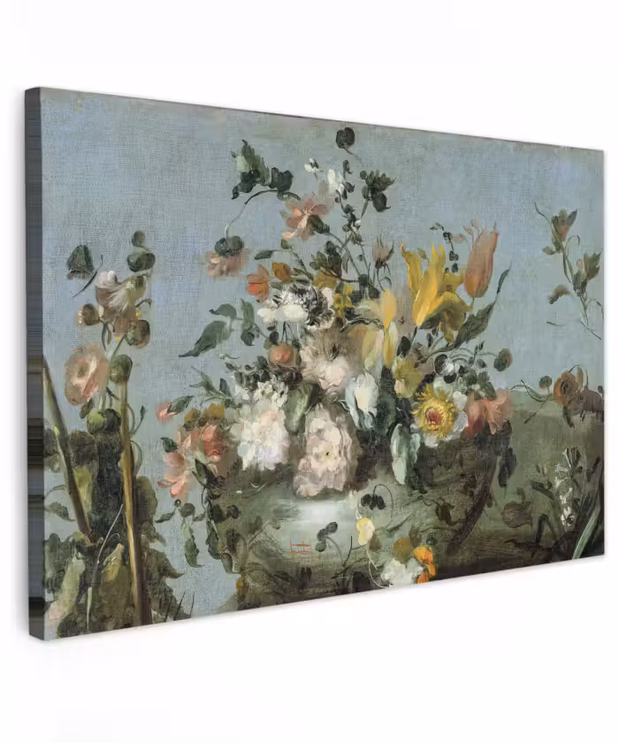 Leinwandbild - Blumen - Alte Meister - Ölfarbe