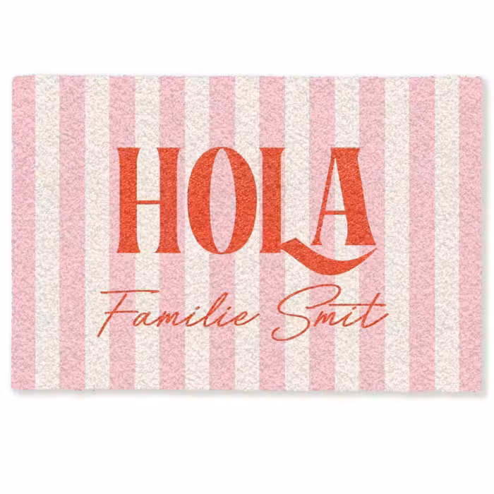 Personalisierbare fußmatte - Hola