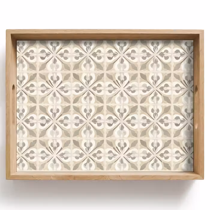 Tablett - Fliese - Motiv - Beige