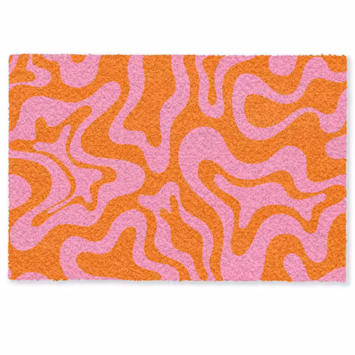 Fußmatte - Muster - Rosa - Orange - Abstrakt - Modern
