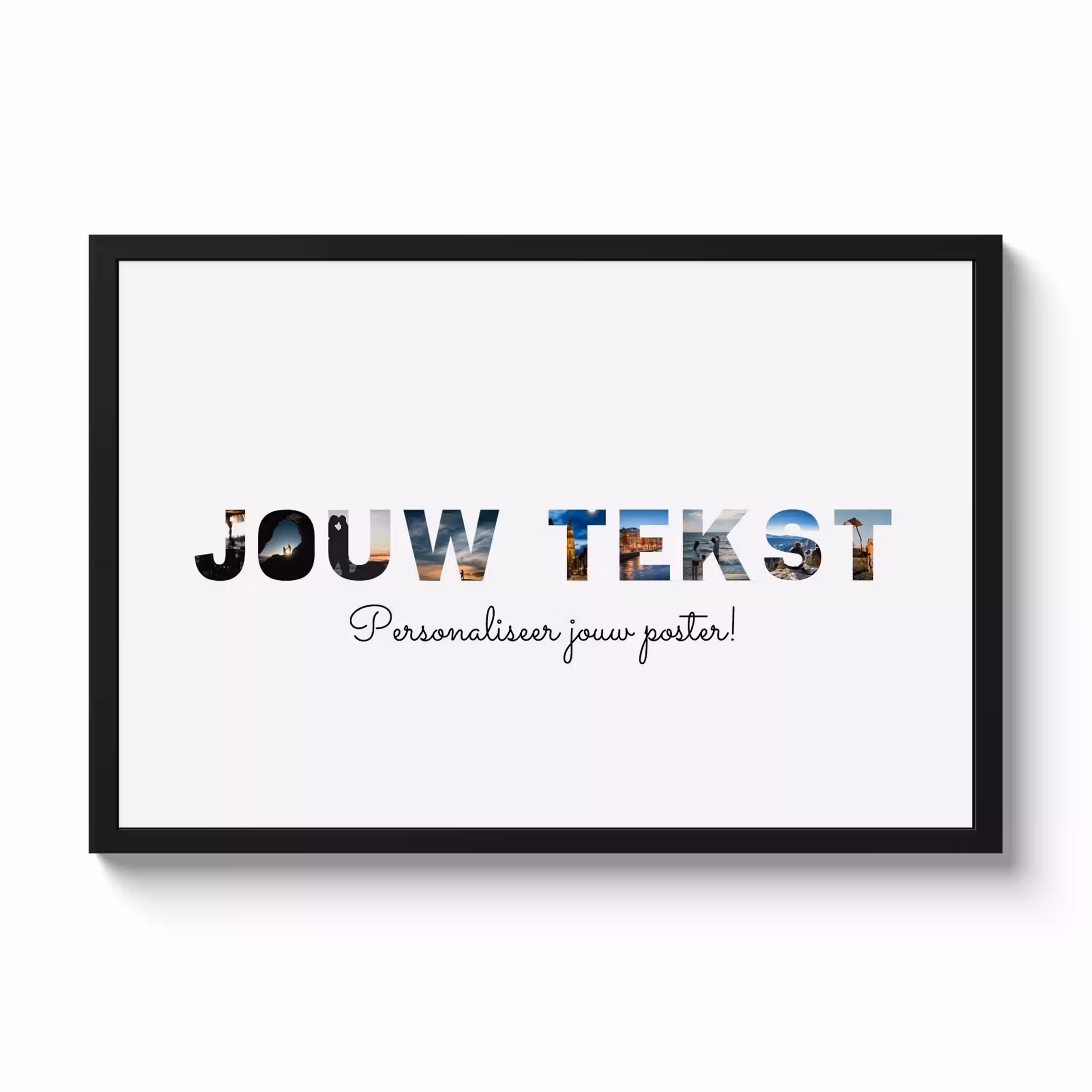 Poster mit Rahmen – Eigener Text
