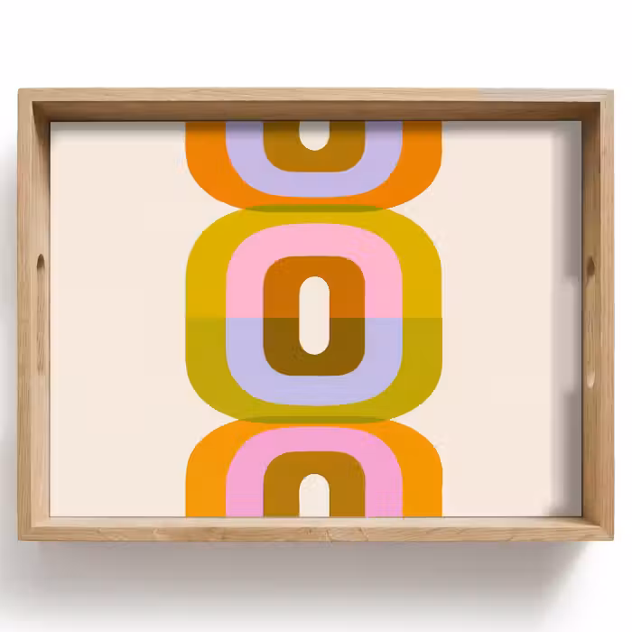 Tablett - Stapeln - Formen - Orange