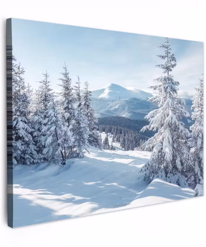 Leinwandbild - Schnee - Winter - Landschaft - Berge